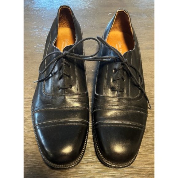 JOHN VARVATOS $675 BLACK LEATHER DERBY SHOES - Picture 11 of 11